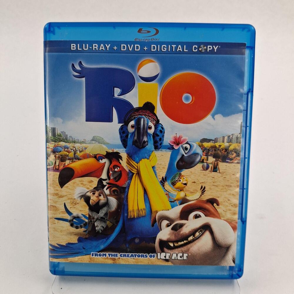 Rio Blu-ray DVD Digital Copy 3-Disc Set 2011 G Fox Animated Family Comedy Movie